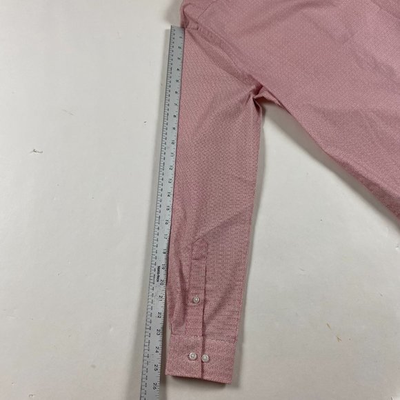 NWT Tommy Hilfiger CoolMax Slim Fit Stretch Shirt Mens Small 14.5  32/33 Red - Picture 11 of 12